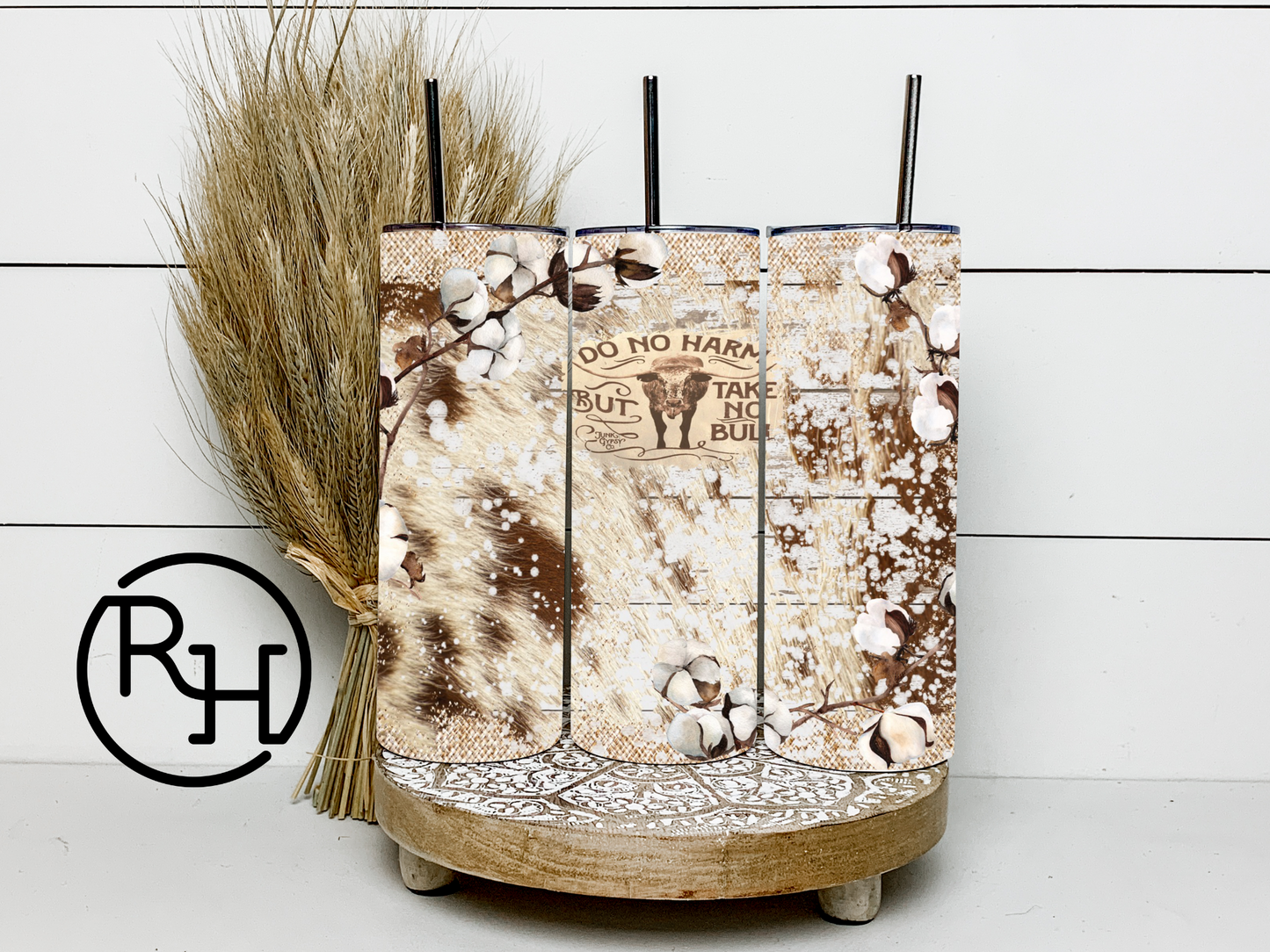 DO NO HARM - TAKE NO BULL TUMBLER