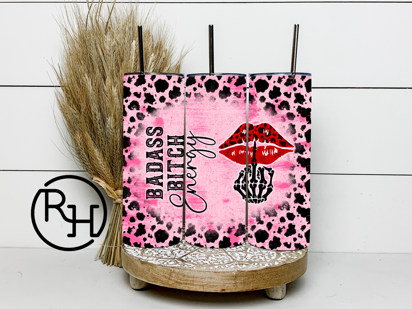 BAD ENERGY LEOPARD TUMBLER