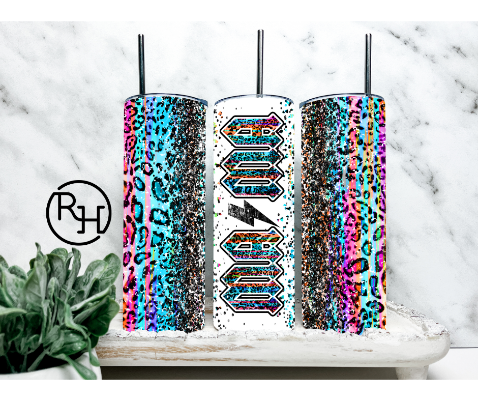 COLORFUL LEOPARD MAMA TUMBLER